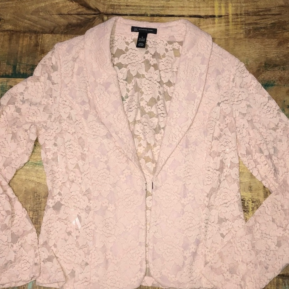 NEW INC pink blazer